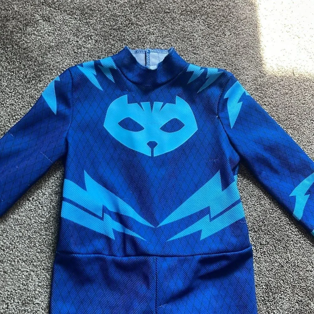 PJ Mask Bundle -Catboy Kids Costume, T-shirt w cape, long sleeve, PJ Masks shoes